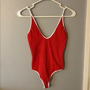 Red Express bodysuit
